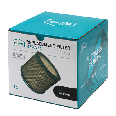 Ersatz HEPA 14 Filter für djive Flowmate ARC Heater