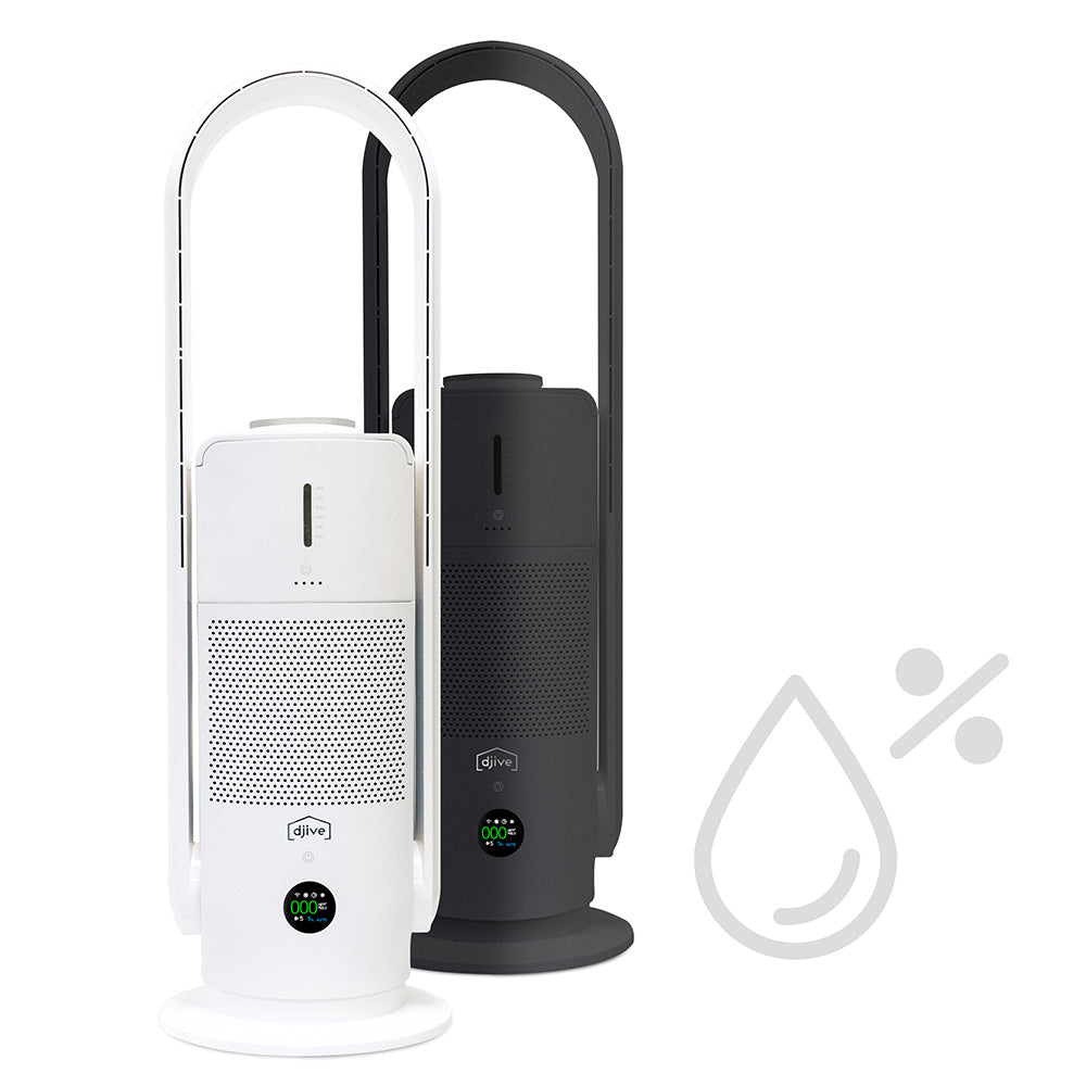djive Flowmate ARC Humidifier 3in1 Ventilator, Luftreiniger und Luftbefeuchter
